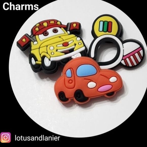 Shoe Charms Disney "Cars" Set of 3 - Picture 1 of 2